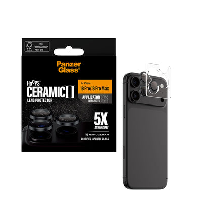 PanzerGlass Hoops Ceramic Camera Lens Protector for iPhone 18 Pro/Pro Max (2026)