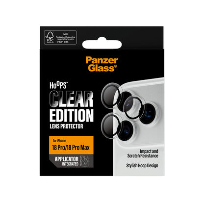 PanzerGlass Hoops Camera Lens Protector for iPhone 18 Pro/Pro Max (2026) - Transparent