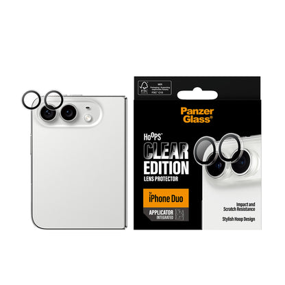 PanzerGlass Hoops Camera Lens Protector for iPhone Duo (2026) - Transparent