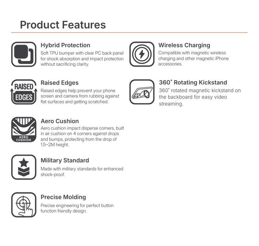 JTLEGEND Ultra Defence Mag Rotated Stand Case for Samsung Galaxy S26 Series (2026) - Crystal