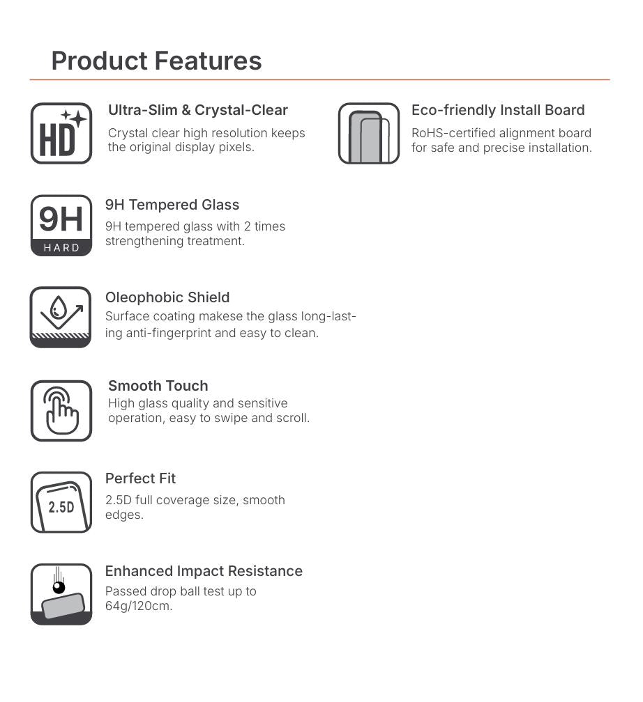 JTLEGEND Titanguard HD Screen Protector with Quick Install Board for Samsung Galaxy S26 Series (2026) - Glossy