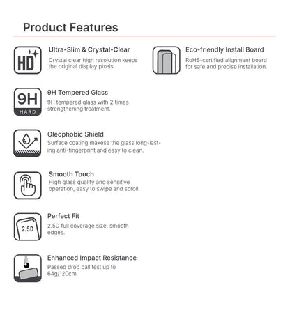 JTLEGEND Titanguard HD Screen Protector with Quick Install Board for Samsung Galaxy S26 Series (2026) - Glossy