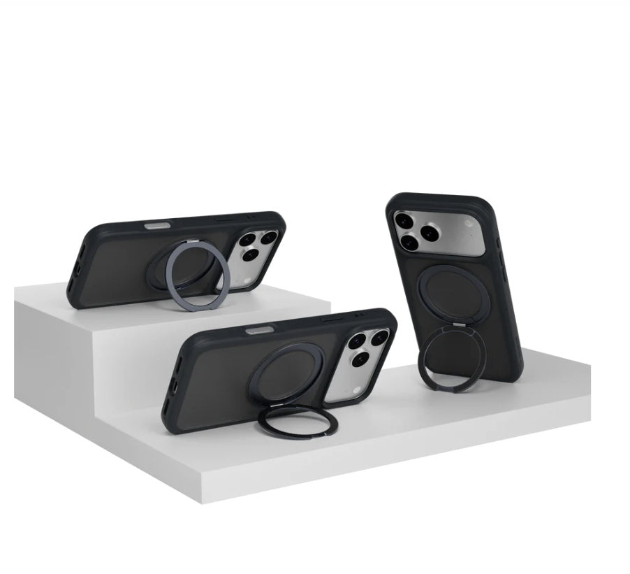 MAGEASY MagStand 360 M Rotating Ring Case with MagSafe for iPhone 17 Series (2025)