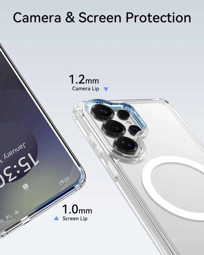 RAPTIC Air Clear Magnetic Case for Samsung Galaxy S26 Series (2026) - Clear