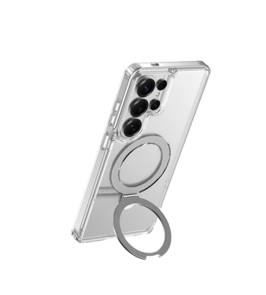 RAPTIC Air Stand Magnetic Case for Samsung Galaxy S26 Series (2026) - Clear