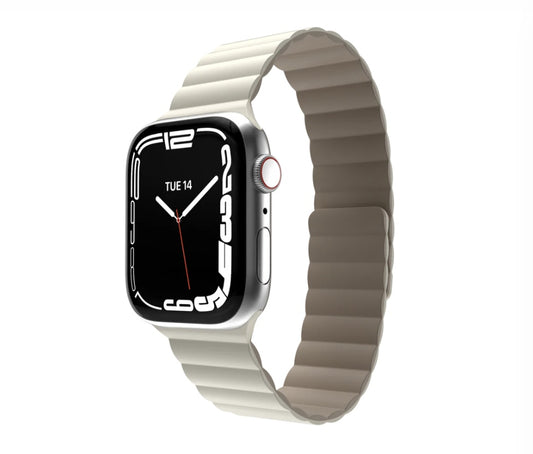 MAGEASY Skin Duo Reversible Silicone Magnetic Band for Apple Watch