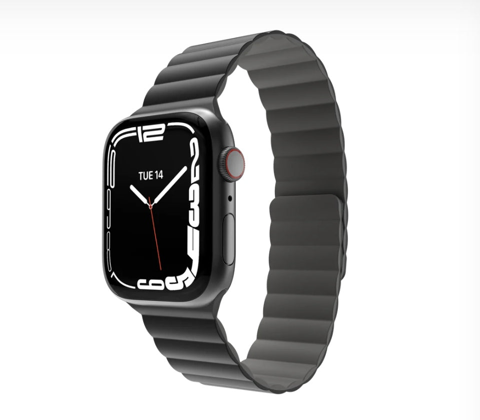 MAGEASY Skin Duo Reversible Silicone Magnetic Band for Apple Watch