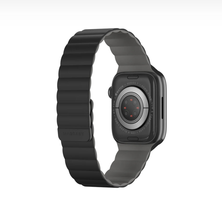 MAGEASY Skin Duo Reversible Silicone Magnetic Band for Apple Watch