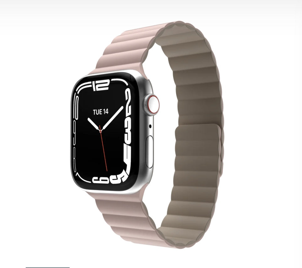 MAGEASY Skin Duo Reversible Silicone Magnetic Band for Apple Watch