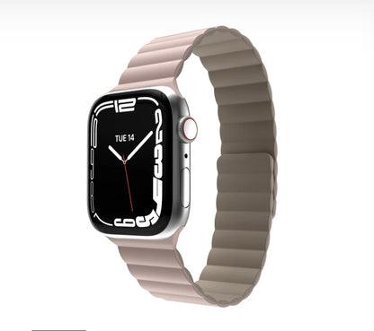 MAGEASY Skin Duo Reversible Silicone Magnetic Band for Apple Watch