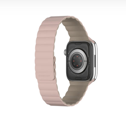 MAGEASY Skin Duo Reversible Silicone Magnetic Band for Apple Watch