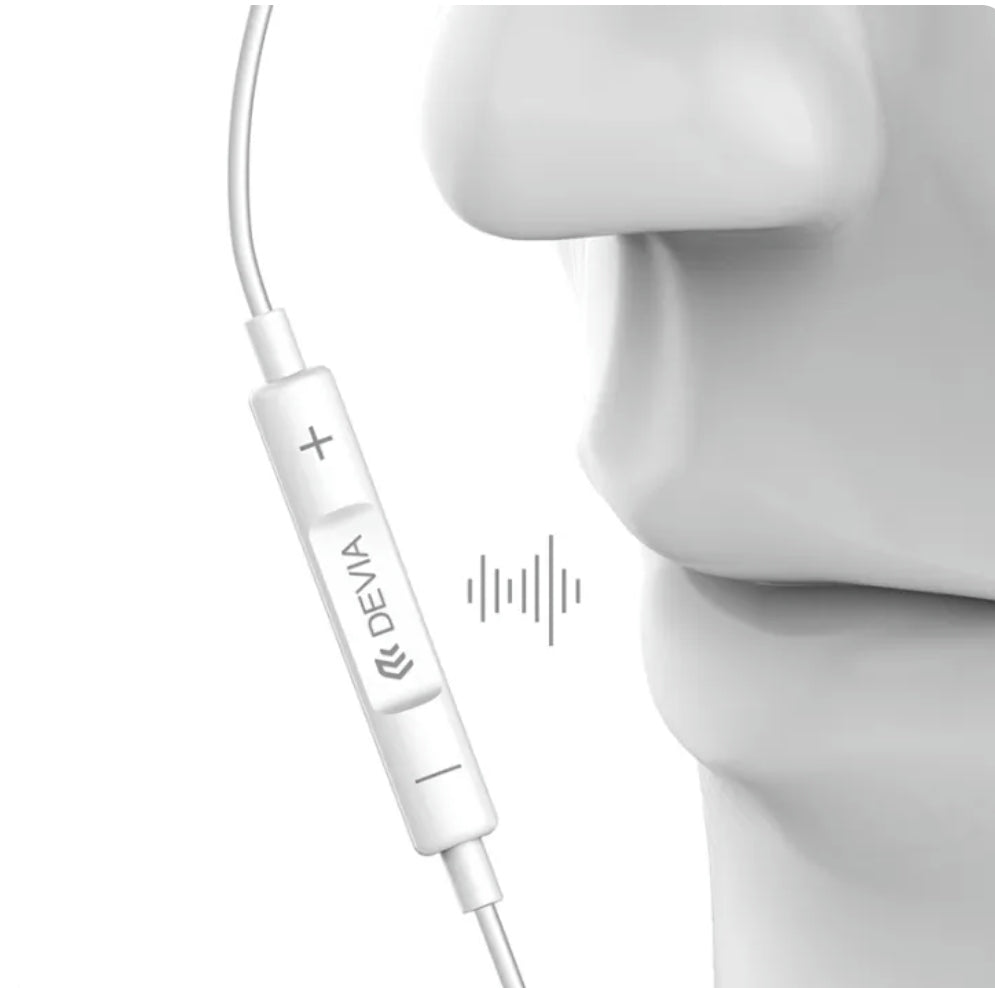 DEVIA Smart Seires Earpods With Type-C Interface (Digital) - White