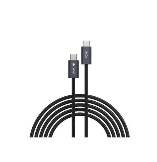 DEVIA Extreme Speed Series 240W C To C PD Cable (5A, 1M) - Black