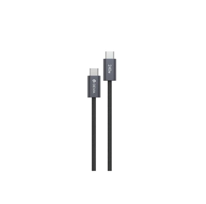 DEVIA Extreme Speed Series 240W C To C PD Cable (5A, 1M) - Black