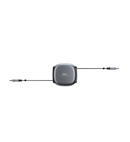 DEVIA Pro2 C-C PD 240W Stretchable Fast Charging Cable (1.0M) - Gray