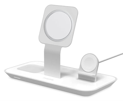 Mophie 3 IN 1 Wireless Stand for MagSafe Charger ( excluded MagSafe Charger) - White