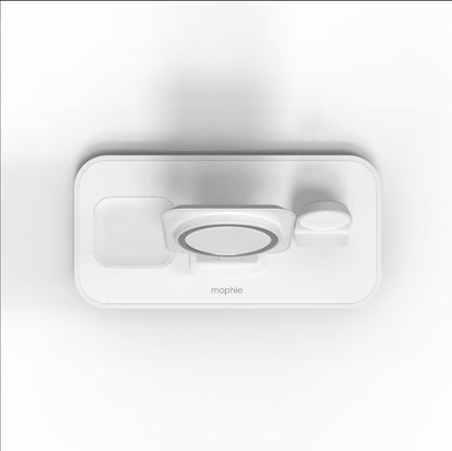 Mophie 3 IN 1 Wireless Stand for MagSafe Charger ( excluded MagSafe Charger) - White