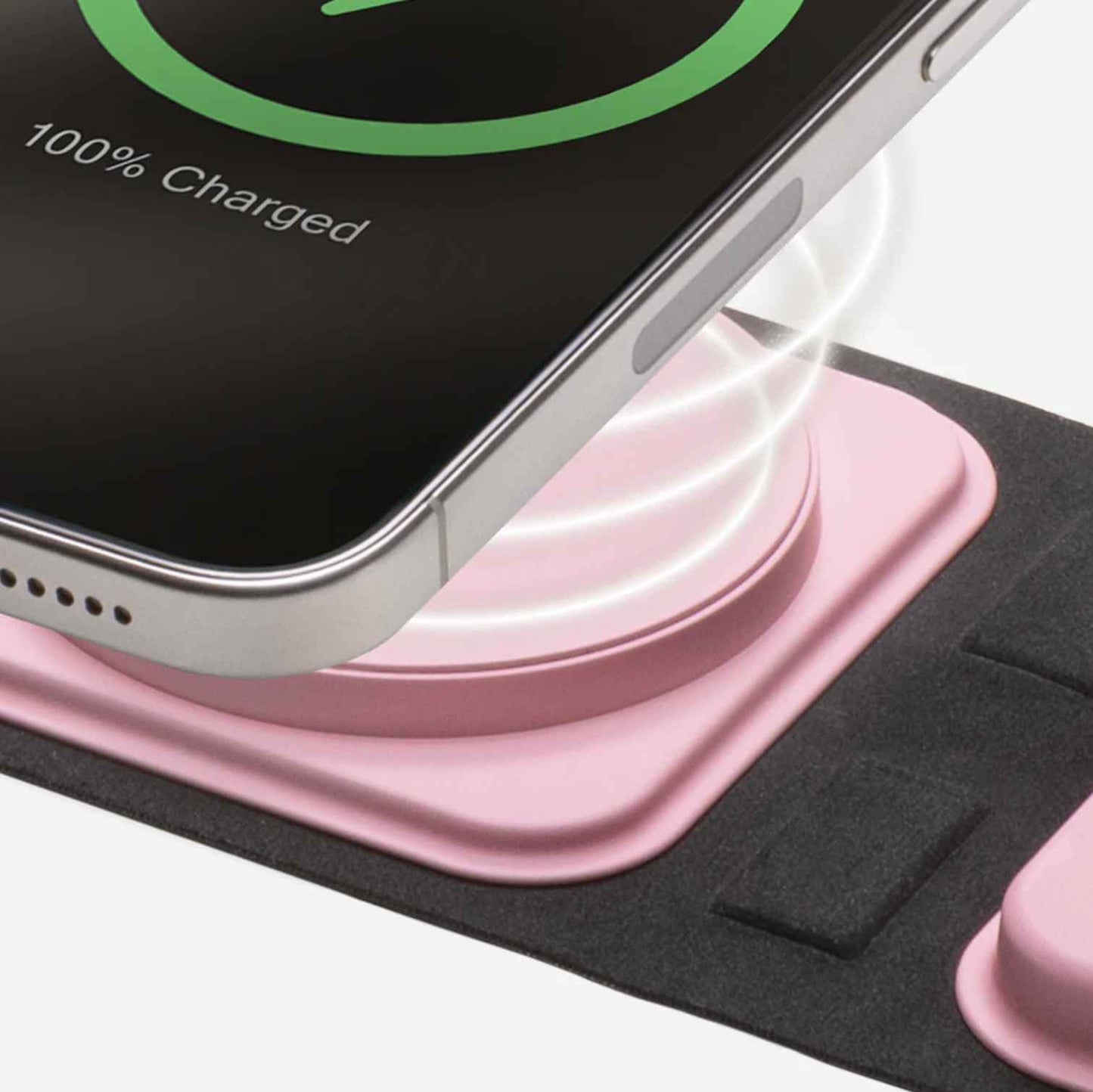 [Limited Edition] Mophie 3 in 1 Travel Charger with MagSafe included 30W USB-C Wall Adapter and C to C Cable - Pink
