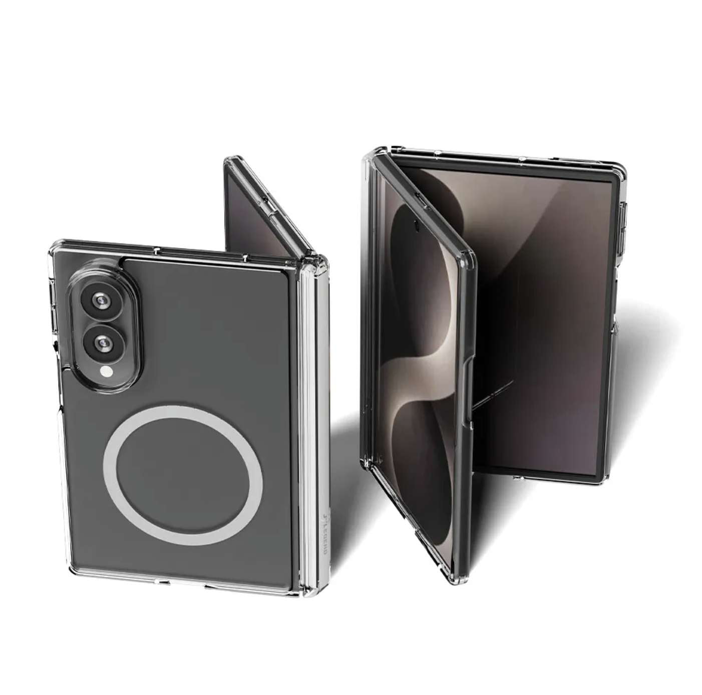 JTLEGEND Hybrid Cushion Mag Case for Samsung Galaxy Z Fold8 Wide (2026) - Crystal