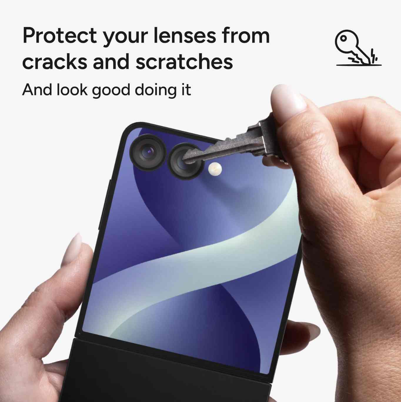 ZAGG INVISIBLESHIELD CameraRings for Samsung Galaxy Z Flip8/ Z Fold8 (2026)