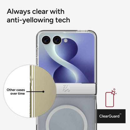 ZAGG Crystal Palace Snap for Samsung Galaxy Z Flip8 (2026) - Clear