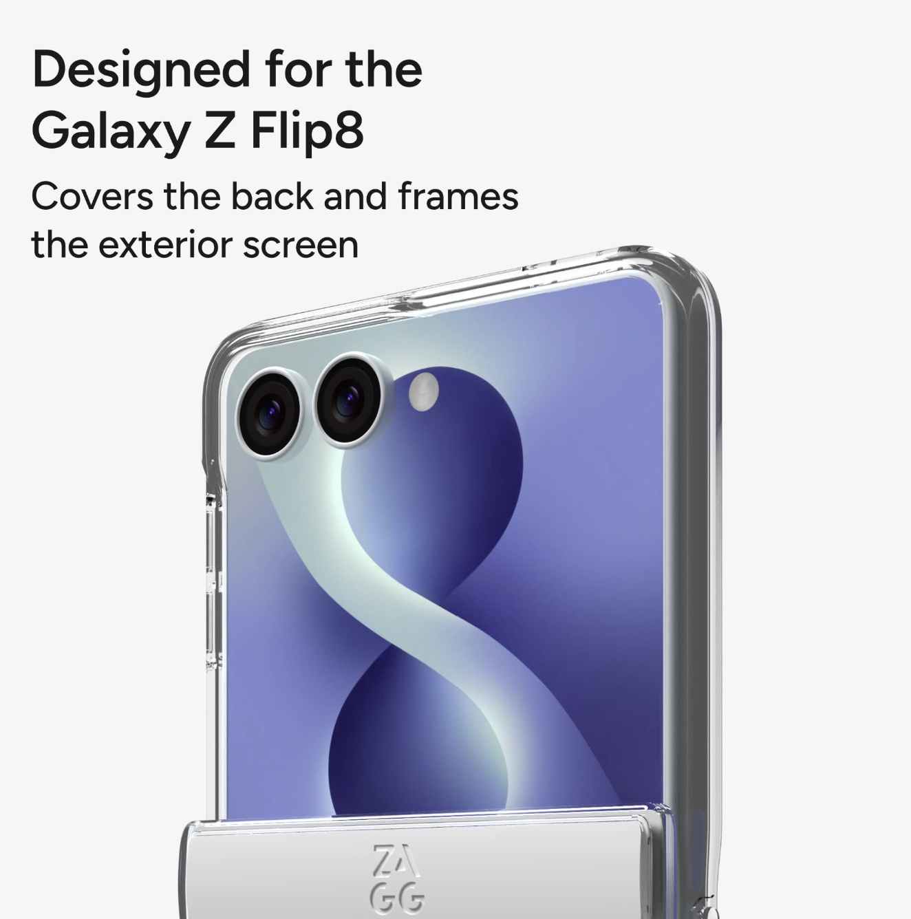 ZAGG Crystal Palace Snap for Samsung Galaxy Z Flip8 (2026) - Clear