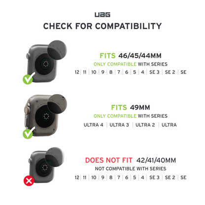 UAG Apple Watch compatibility chart