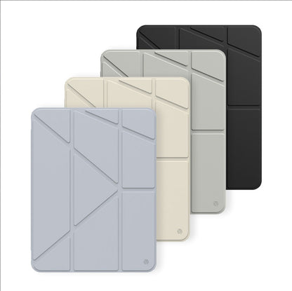 JTLEGEND Youth Q.C.A.C. Clear Magnetic Stand Case with Pencil Slot for iPad A16 Chip 11" (2025)/iPad 10th Generation 10.9" (2022)