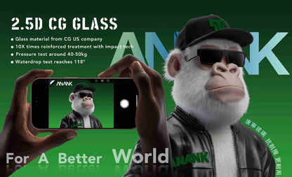 ANANK 2.5D Corning Gorilla 10 X Reinforced Treatment Tempered Glass for iPhone 17 Series (2025)