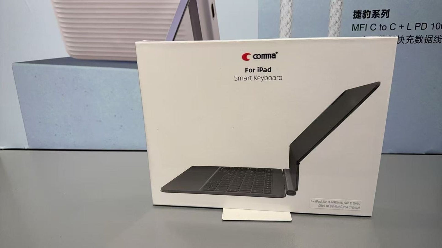 Comma Simplica Series Smart Magnetic Keyboard for iPad