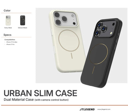 JTLEGEND Urban Slim Case with MagSafe for Apple iPhone 17 Series (2025) (with Camera Control Button)