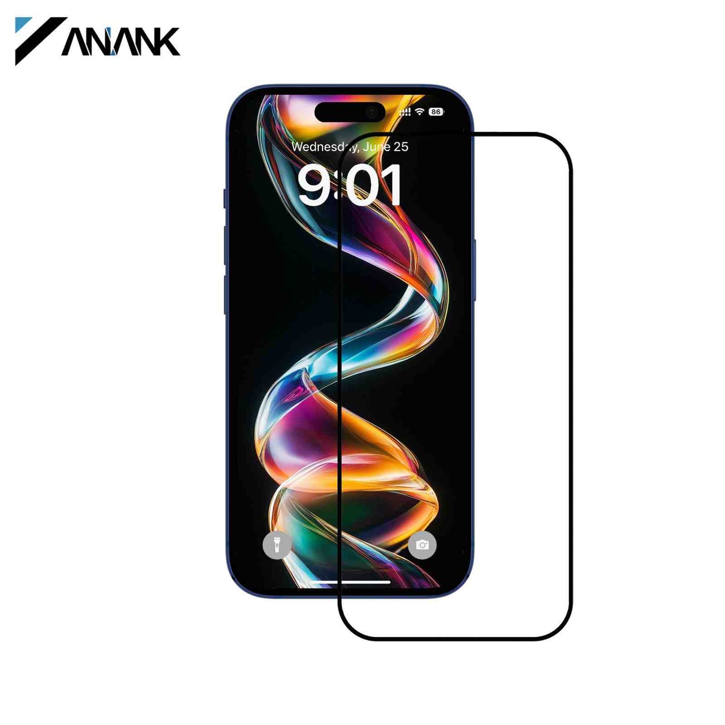 ANANK 2.5D Full Seamless Coverage Tempered Glass for Apple iPhone 17 Series (2025)