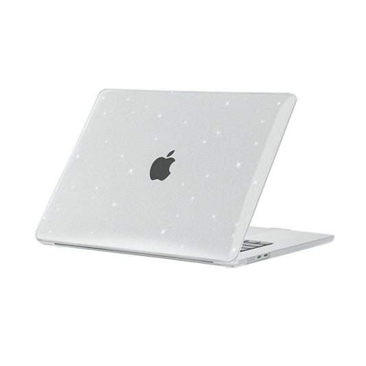 Comma Stardust Clear Macbook Hard Case for Macbook - Clear Glitter