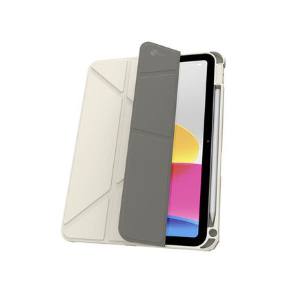 JTLEGEND Youth Q.C.A.C. Clear Magnetic Stand Case with Pencil Slot for iPad A16 Chip 11" (2025)/iPad 10th Generation 10.9" (2022)