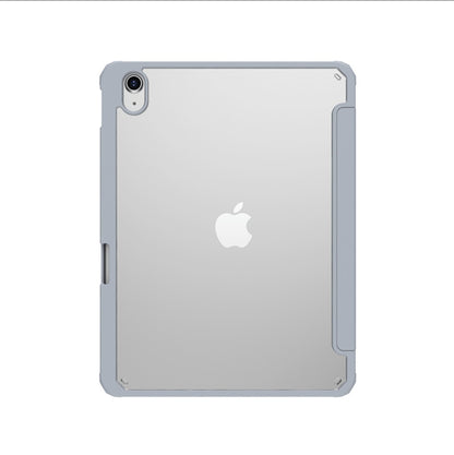 JTLEGEND Youth Q.C.A.C. Clear Magnetic Stand Case with Pencil Slot for iPad A16 Chip 11" (2025)/iPad 10th Generation 10.9" (2022)