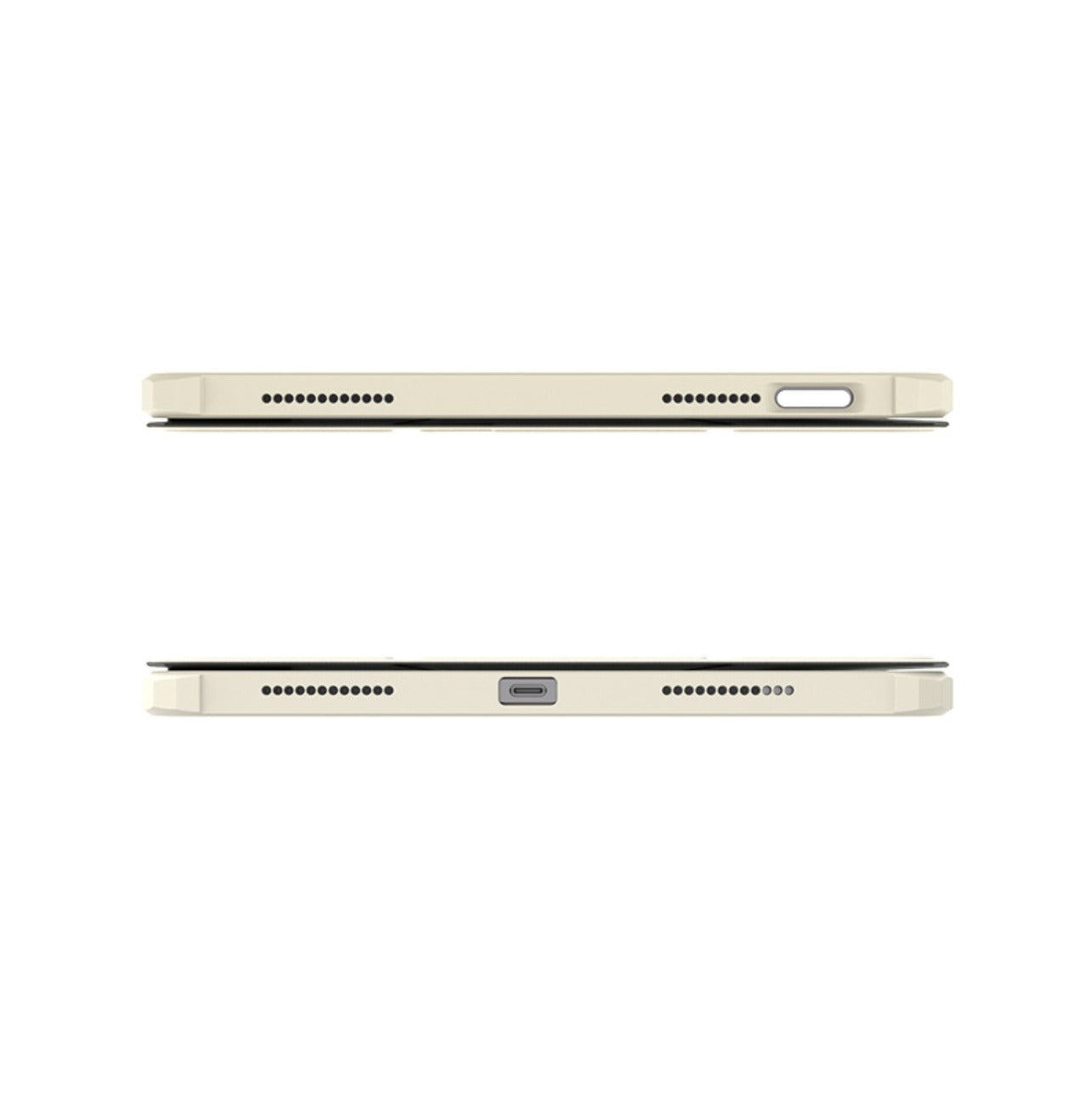 JTLEGEND Youth Q.C.A.C. Clear Magnetic Stand Case with Pencil Slot for iPad A16 Chip 11" (2025)/iPad 10th Generation 10.9" (2022)