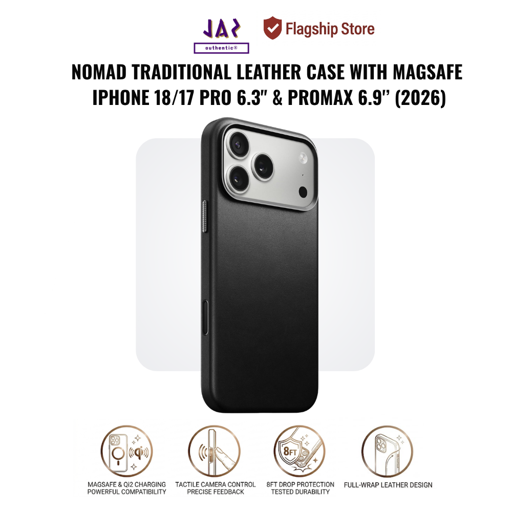 Nomad Traditional Leather Case with MagSafe