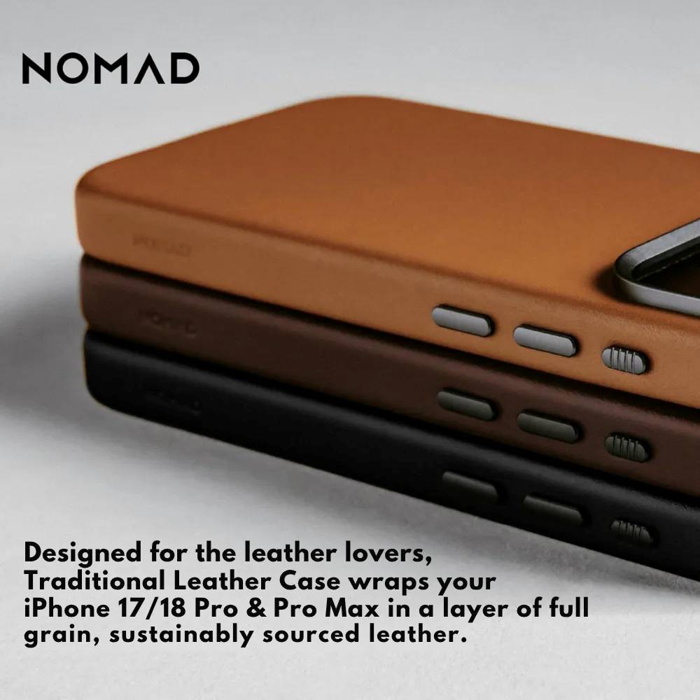 Nomad Traditional Leather Folio for iPhone Book (2026)