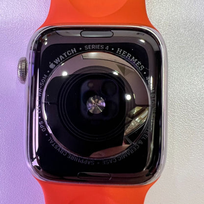 Apple Watch Series 4 Hermès 44MM Stainless Steel & Ceramic Case Sapphire Crystal GPS LTE WR-50M (Well Used)