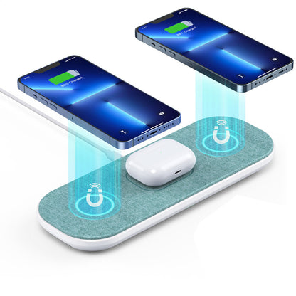 Choetech MagLeap 3-in-1 Magnetic Wireless Charging Pad Fast Charge With Built-in Cooling Fan (30W)