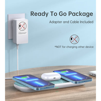Choetech MagLeap 3-in-1 Magnetic Wireless Charging Pad Fast Charge With Built-in Cooling Fan (30W)