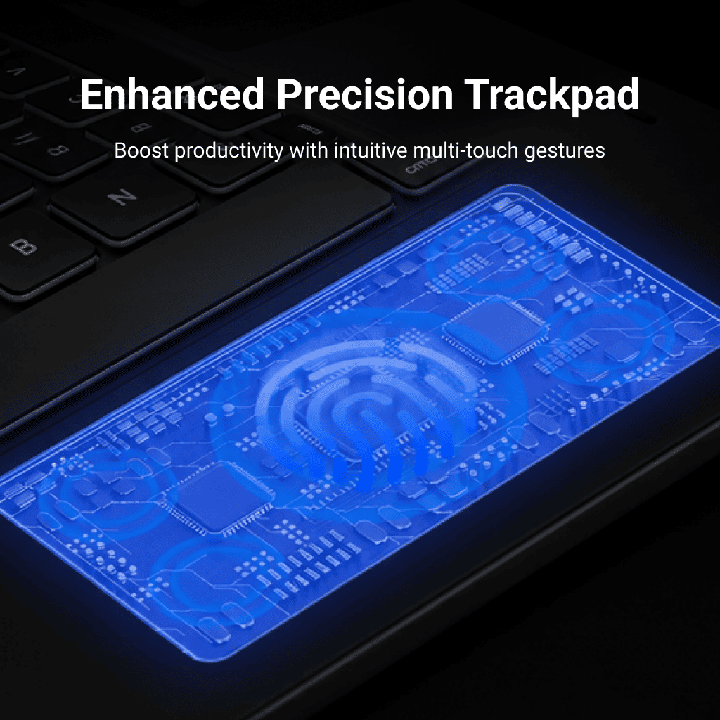 Typecase Edge+ Magnetic Keyboard with Protective Case for iPad Air 13" / iPad Pro 12.9" & 13" - Black