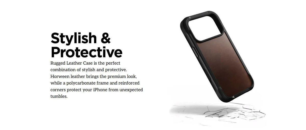 Nomad Rugged Leather Case with MagSafe for iPhone 18/17 Pro 6.3" & iPhone 18/17 PROMAX (2026)