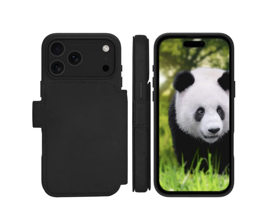 dbramante1928 Lynge ICON 2-in-1 Wallet Case with MagSafe for Apple iPhone 17 Series (2025) - Midnight