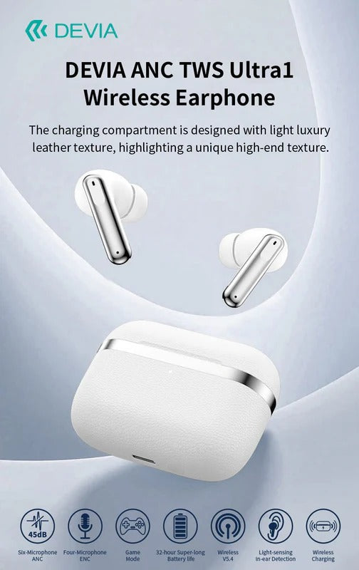 DEVIA ANC TWS Ultra1 Wireless Earphone - Black