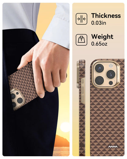 RAPTIC Aramid Fiber Skin-Origin Case with MagSafe Apple iPhone 17 Series (2025)