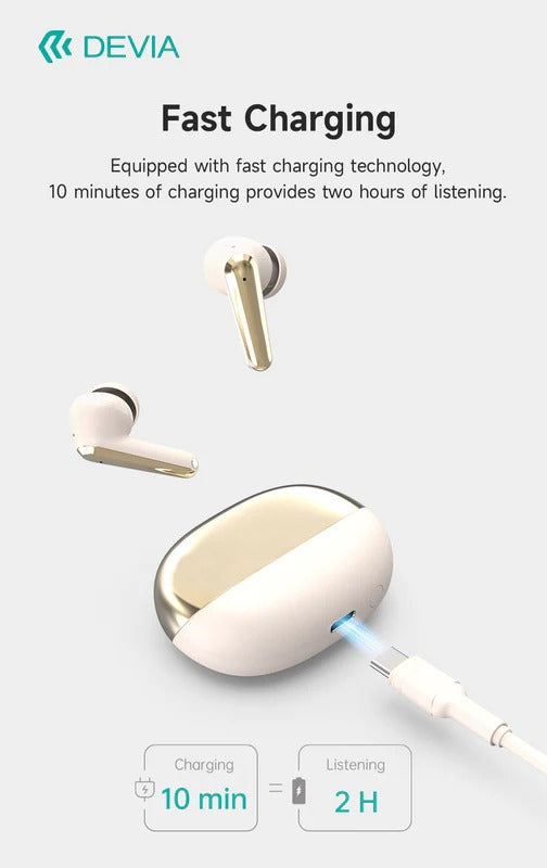 DEVIA Star Series ANC TWS-E4 Wireless Earphone - Black