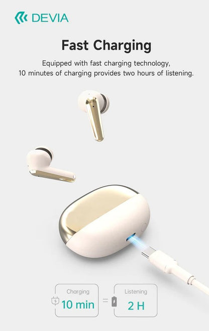 DEVIA Star Series ANC TWS-E4 Wireless Earphone - Black