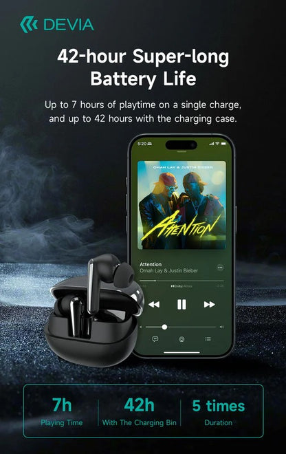 DEVIA Star Series ANC TWS-E4 Wireless Earphone - Black