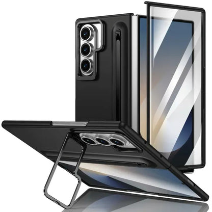 Mercury Goospery 360 Case with Free Stylus and Lens Stand for Samsung Galaxy Z Fold7 (2025) - Black